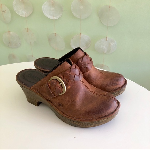 Born leather mules Clearance